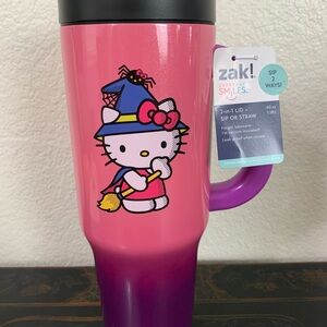 Zak! Designs Hello Kitty Witch Pink and Purple Travel Mug